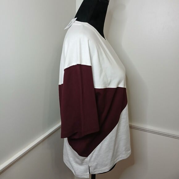 NHL Colorado Avalanche Women's Short Sleeve Shirt Size Medium Colorblock NWT - Picture 3 of 7